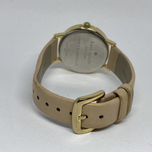 Kate Spade New York Metro 0073 Women Beige Leather Analog Dial Wrist Watch VK118 main image 10